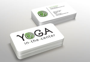 Yoga in the Center business card