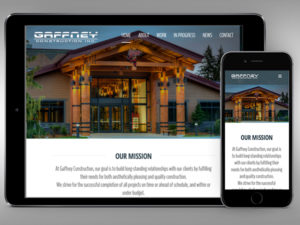 Gaffney Construction web