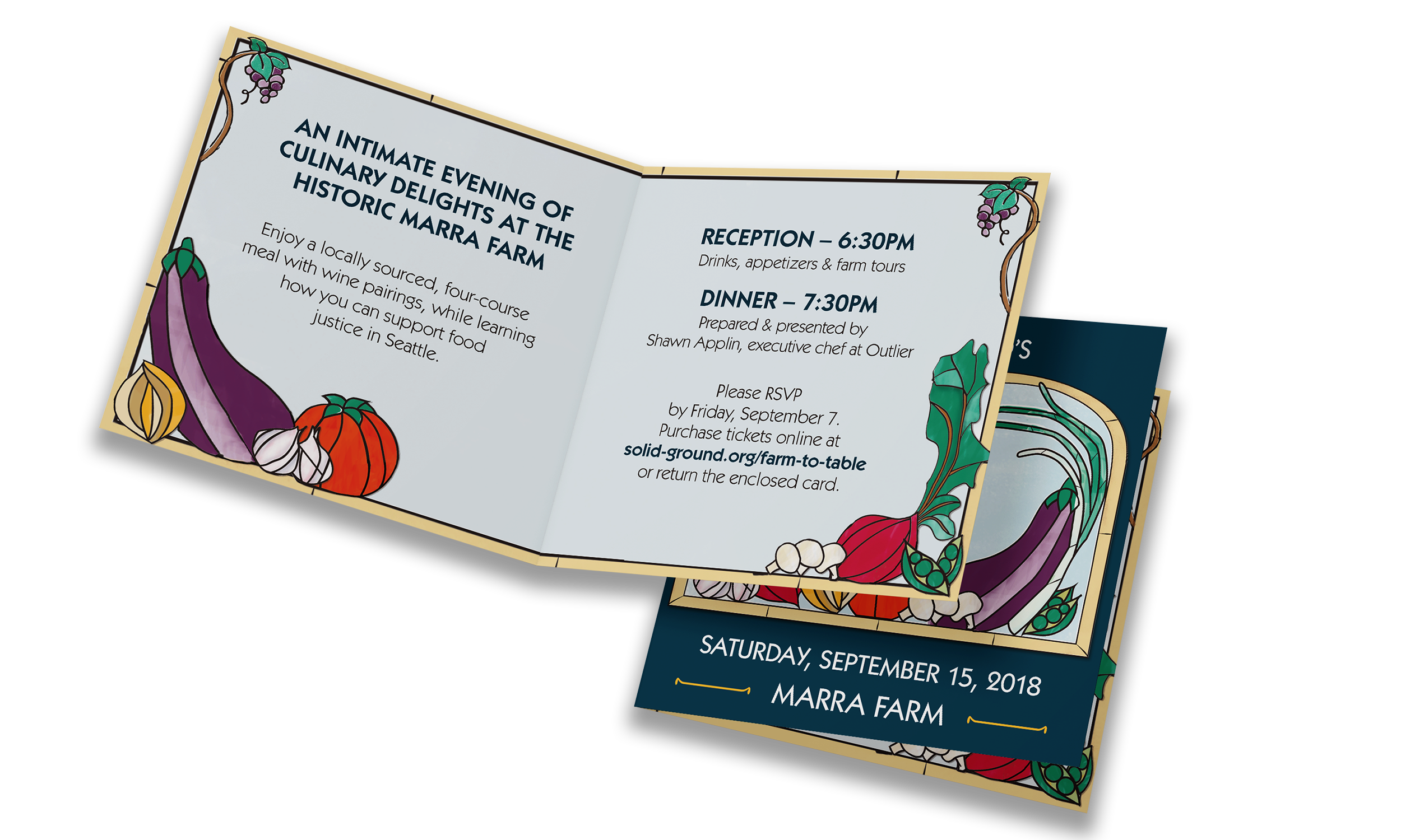 Farm to Table Dinner invitation