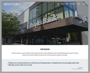 Gaffney Construction website