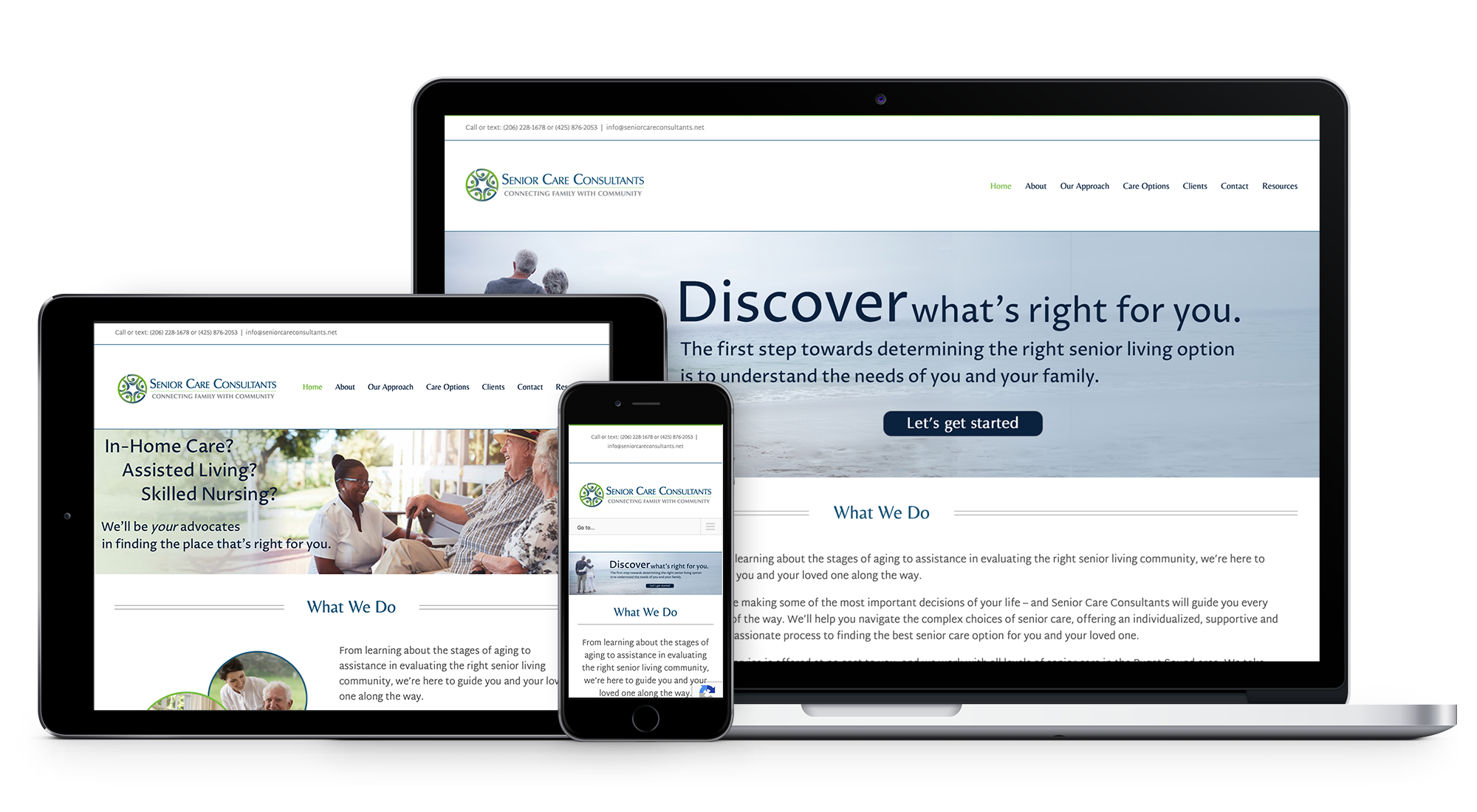 Senior Care Consultants responsive website