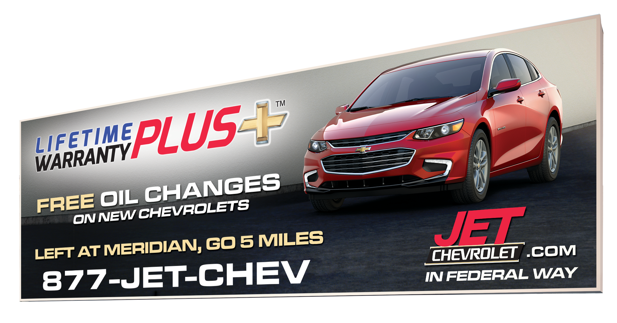 Jet Chevrolet billboard